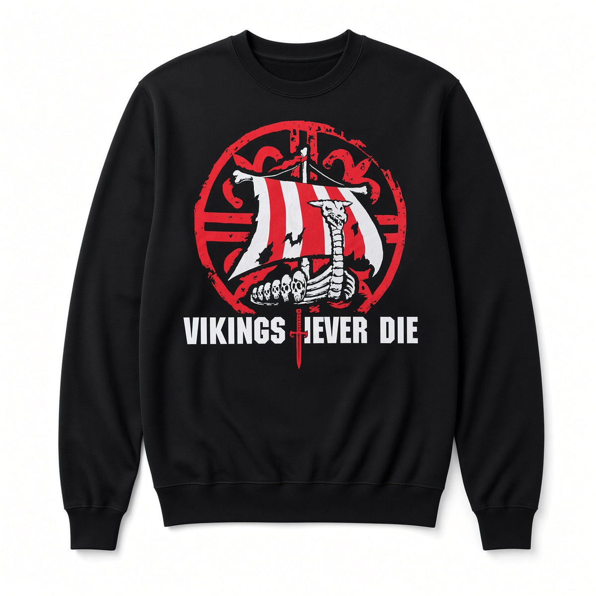 NYHET - Vikings Never Die - Sweatshirt