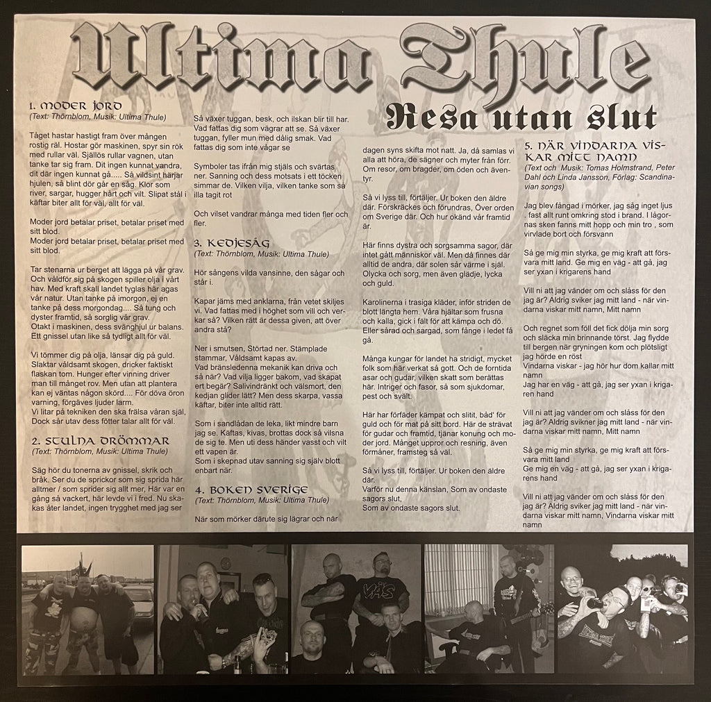 Ultima Thule - Resa Utan Slut (2001) Smokey Transparent Vinyl