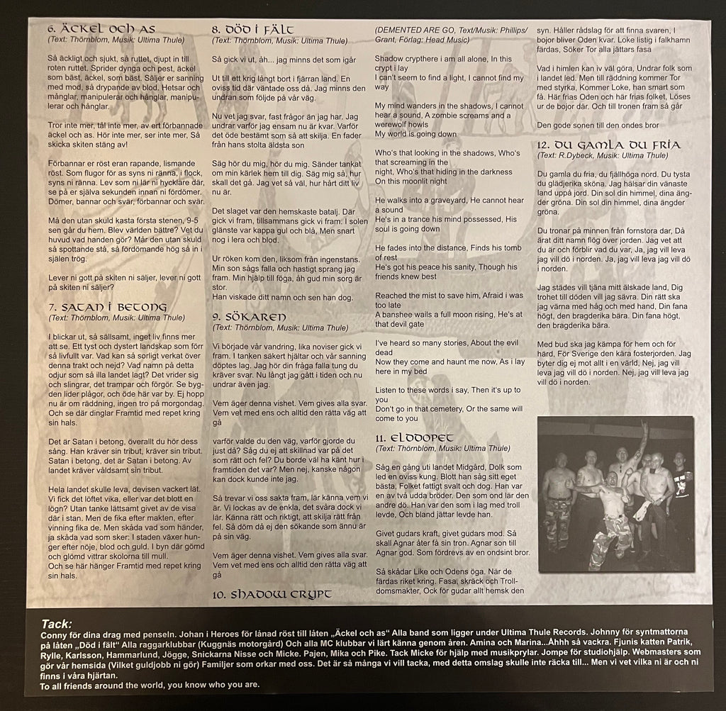 Ultima Thule - Resa Utan Slut (2001) Smokey Transparent Vinyl